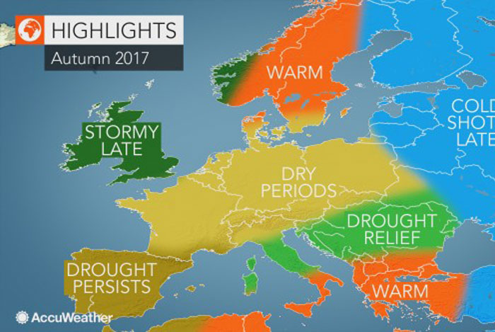 AccuWeather objavio prognozu za jesen na Balkanu