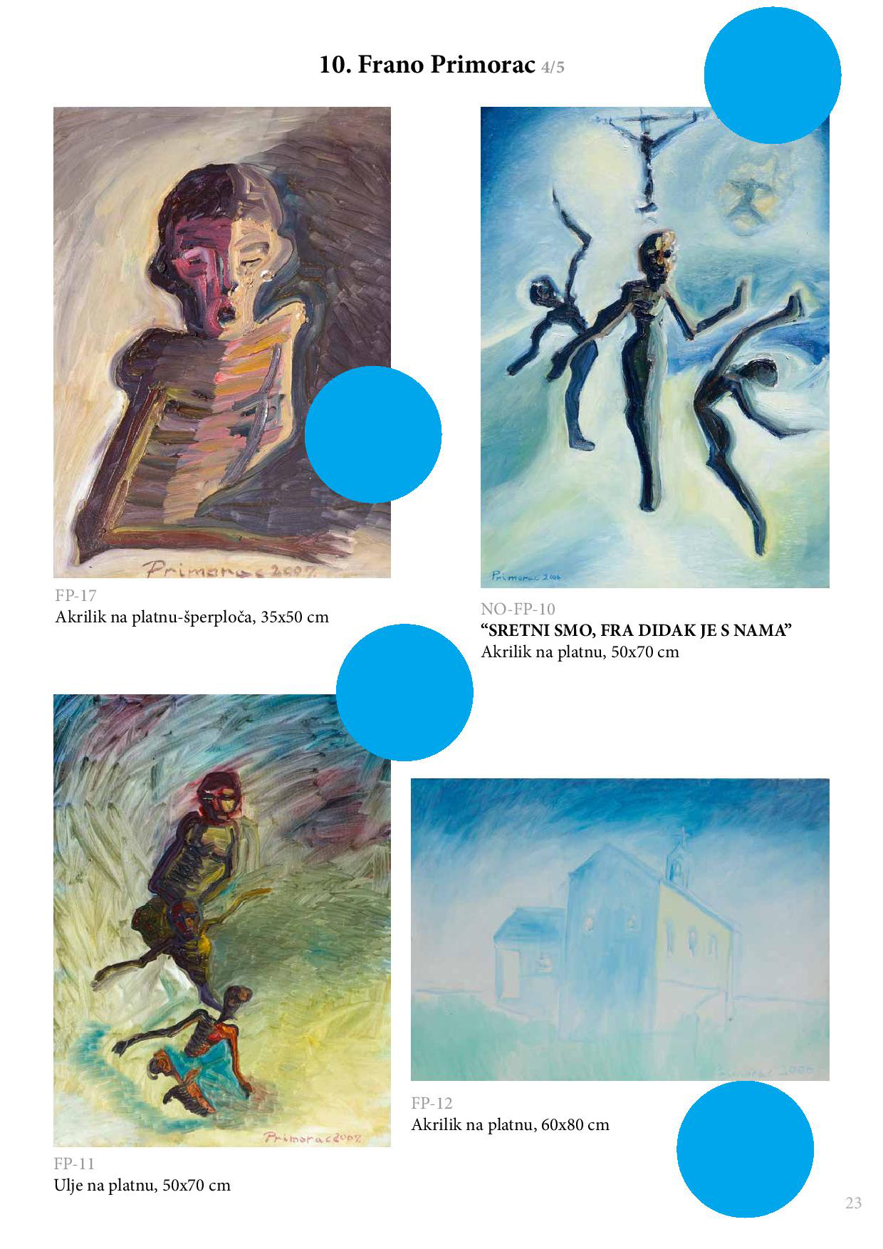 Aukcija umjetničkih slika nastalih na likovnoj koloniji fra Didak Buntić od 2004. do 2016. godine