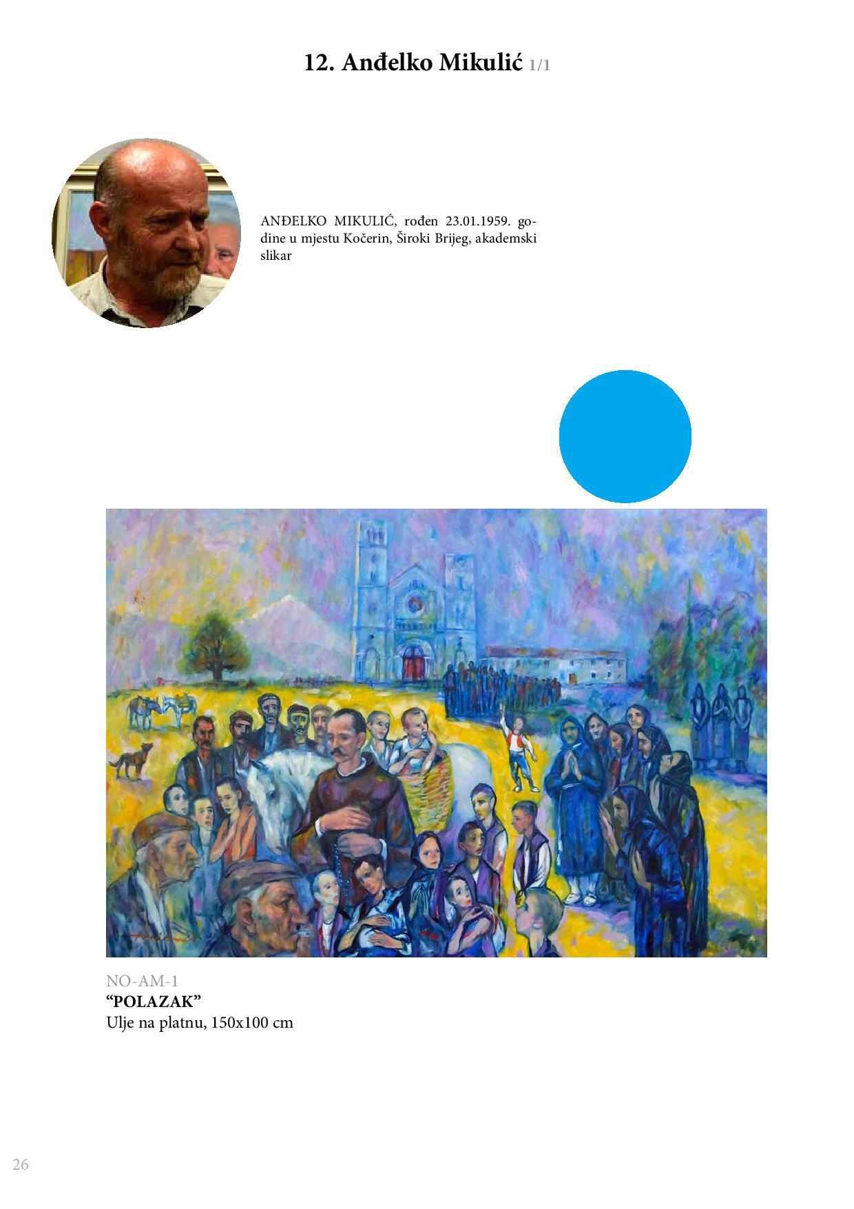 Aukcija umjetničkih slika nastalih na likovnoj koloniji fra Didak Buntić od 2004. do 2016. godine