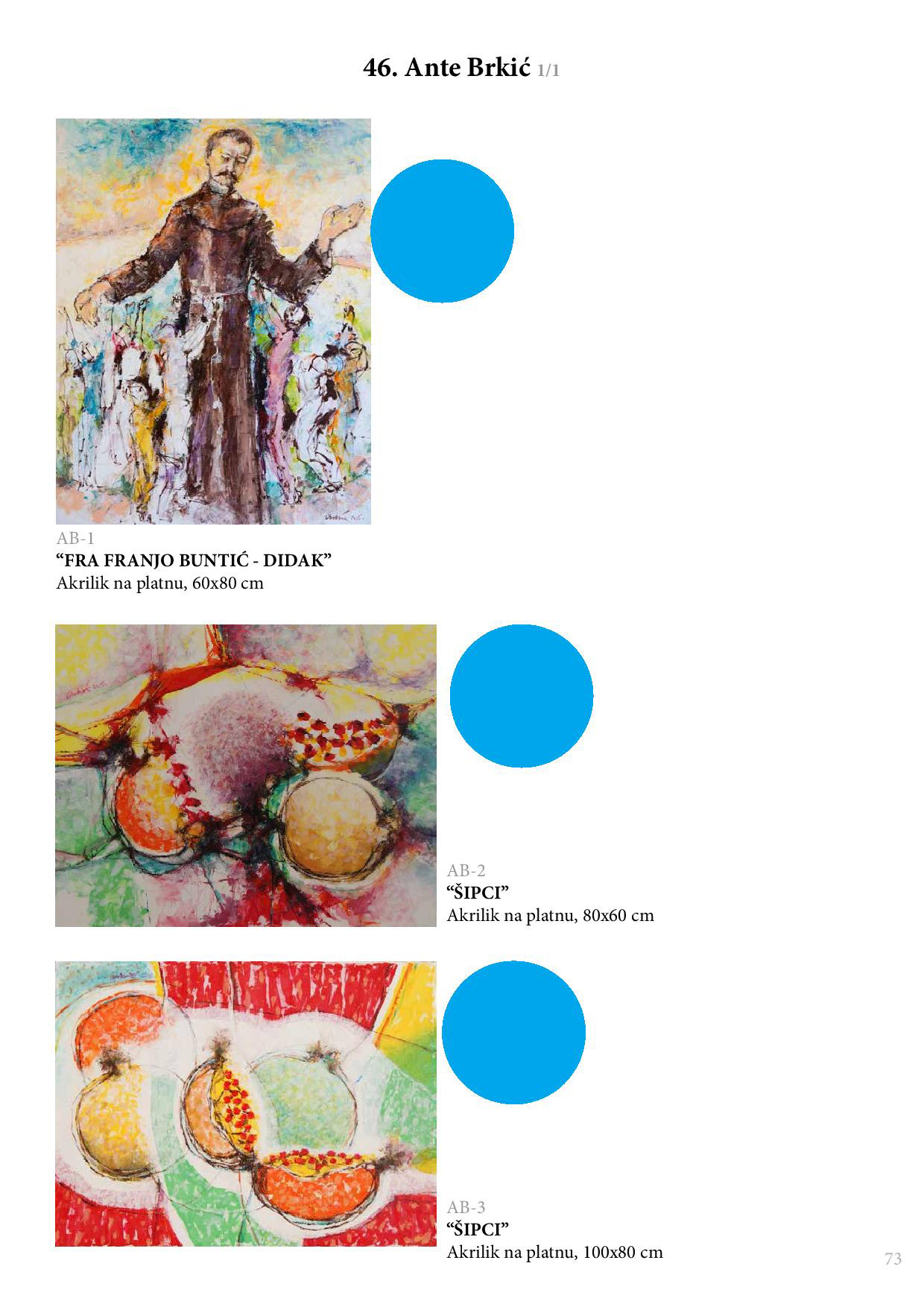 Aukcija umjetničkih slika nastalih na likovnoj koloniji fra Didak Buntić od 2004. do 2016. godine