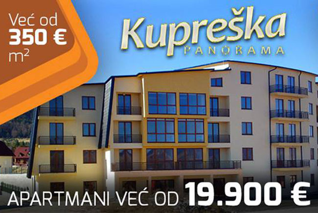 Kvadrat novog apartmana na Kupresu iznosi 350€!