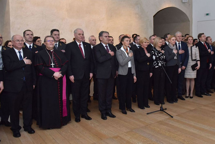 Prijam predsjednice Republike u povodu obljetnica priznanja RH i mirne reintegracije Podunavlja