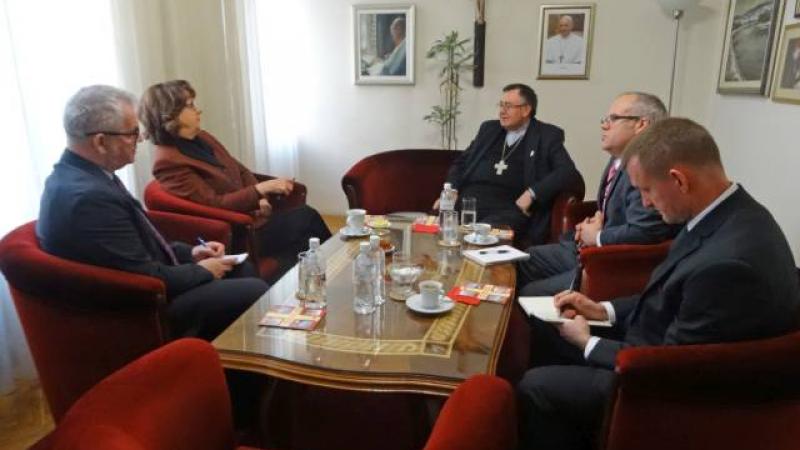 Kardinal Puljić Američkoj veleposlanici: Hrvati trebaju birati svoje predstavnike