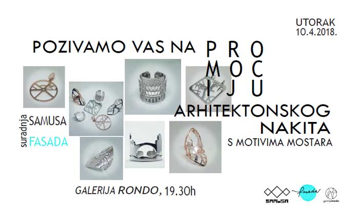 “Arhitektonski nakit s motivima Mostara“ u Galeriji Rondo u Mostaru