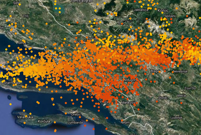 Grmljavinsko nevrijeme pogodilo Hercegovinu: 80 udara munja u jednoj minuti