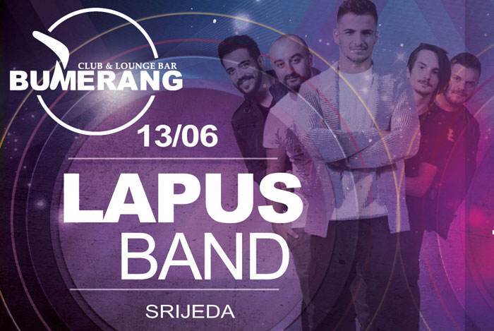 LAPSUS Band u srijedu otvara novu ljetnu sezonu u Bumerangu!