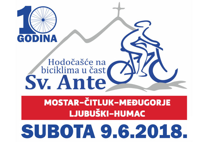 10. biciklističko hodočašće u čast sv. Ante