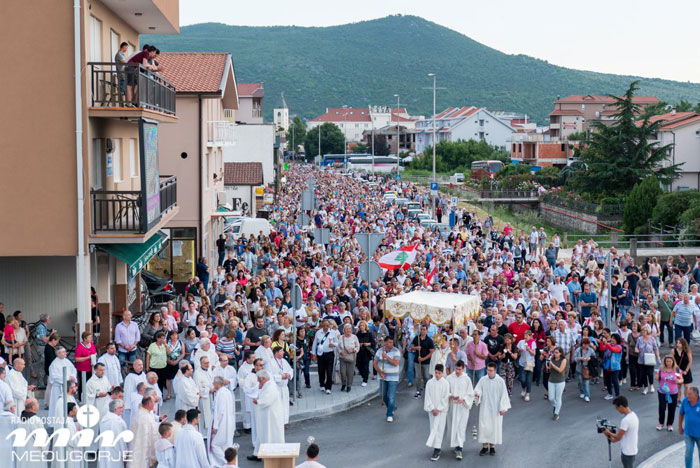 Tijelovska procesija u Međugorju