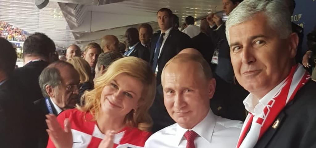 O čemu su u svečanoj loži pričali Grabar-Kitarović, Putin i Čović?