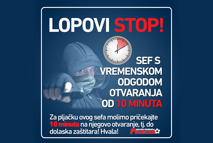 Premier kladionica uvela sefove s vremenskom odgodom otvaranja