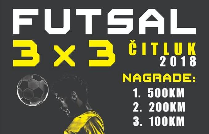 U tijeku prijave za Malonogometni turnir 3×3 koji će se u četvrtak održati u Čitluku