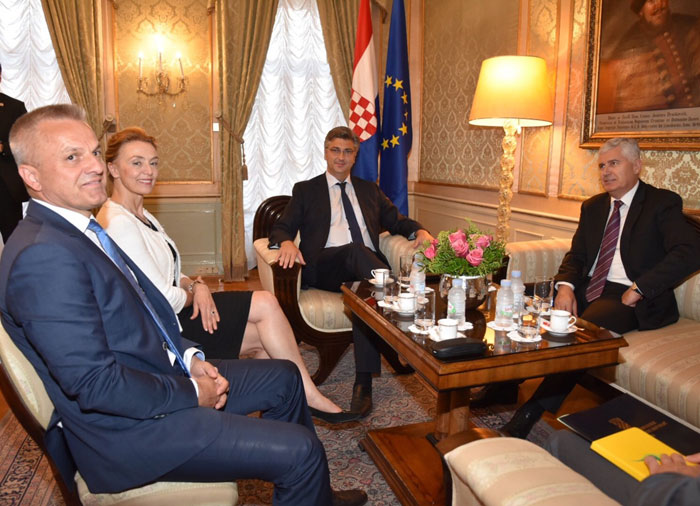 U Zagrebu se sastali Plenković i Čović: Pelješki most je od nadnacionalnog značaja