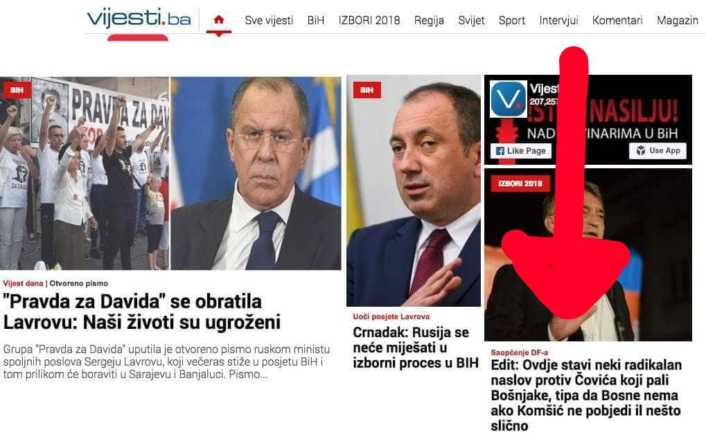 “Stavi radikalan tekst protiv Čovića koji pali Bošnjake” – toliko o medijima u BiH