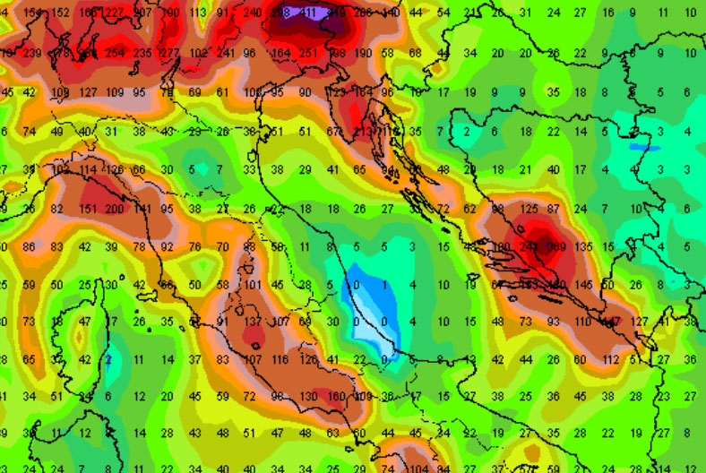 Razvoj Genovske ciklone: Za vikend vrlo obilna kiša, lokalno i više od 300 mm