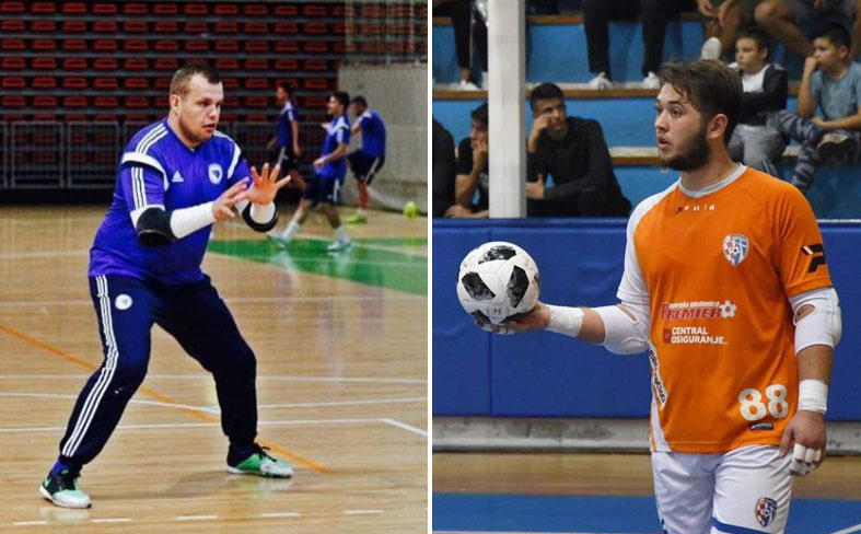 GALIĆ I IVANKOVIĆ: Reprezentativni vratari koji će sutra biti na suprotnim stranama najavljuju futsal derbi u Čitluku