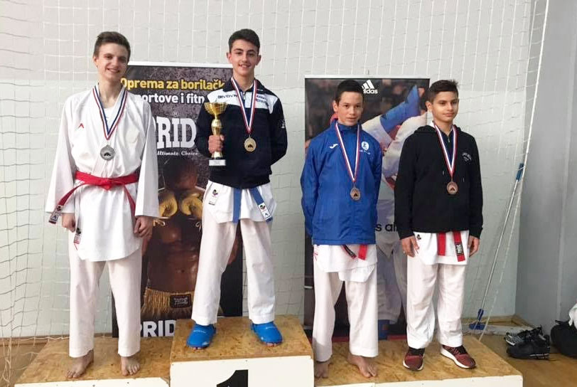 Ivan Niko Prusina kadetski prvak Hrvatske, Jure Vasilj i Zoran Zovko viceprvaci