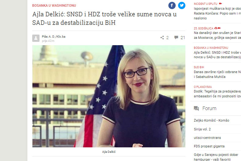 Evo kako Klix loži Bošnjake protiv Hrvata: HDZ troši veliki novac u SAD-u za destabilizaciju BiH