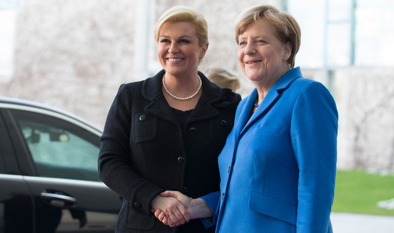 Predsjednica se u Berlinu sastala s njemačkom kancelarkom