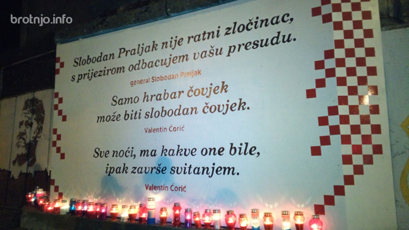 FOTO: Kod Zida ponosa upaljenje svijeće za generala Slobodana Praljka