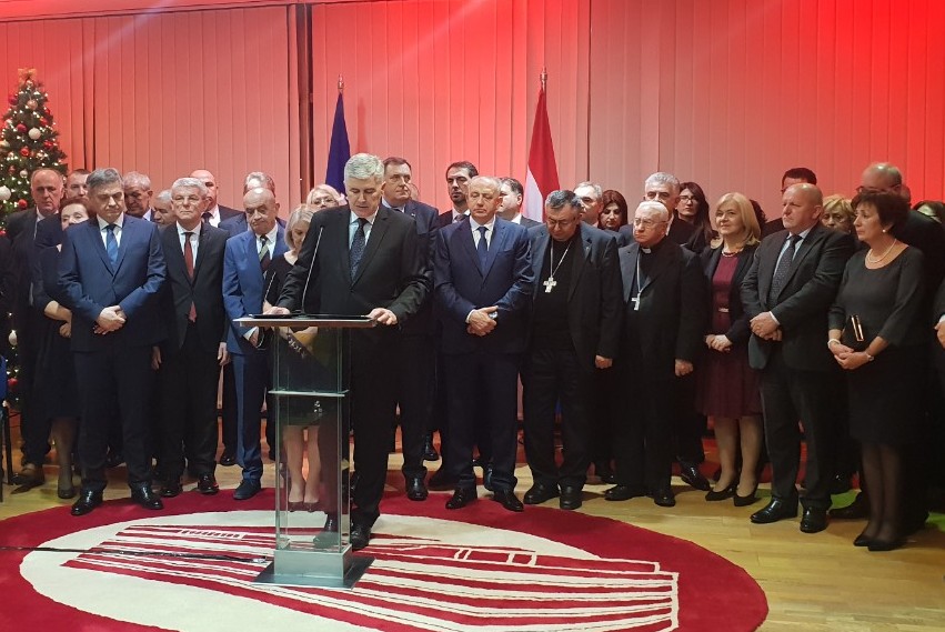 Održan Božićni prijem predstavnika hrvatskog naroda u institucijama BiH
