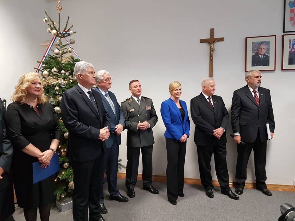 Čović nazočio božićnom domjenku Hrvatskog generalskog zbora