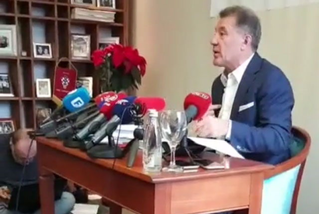 VIDEO Mamić održao konferenciju za novinare
