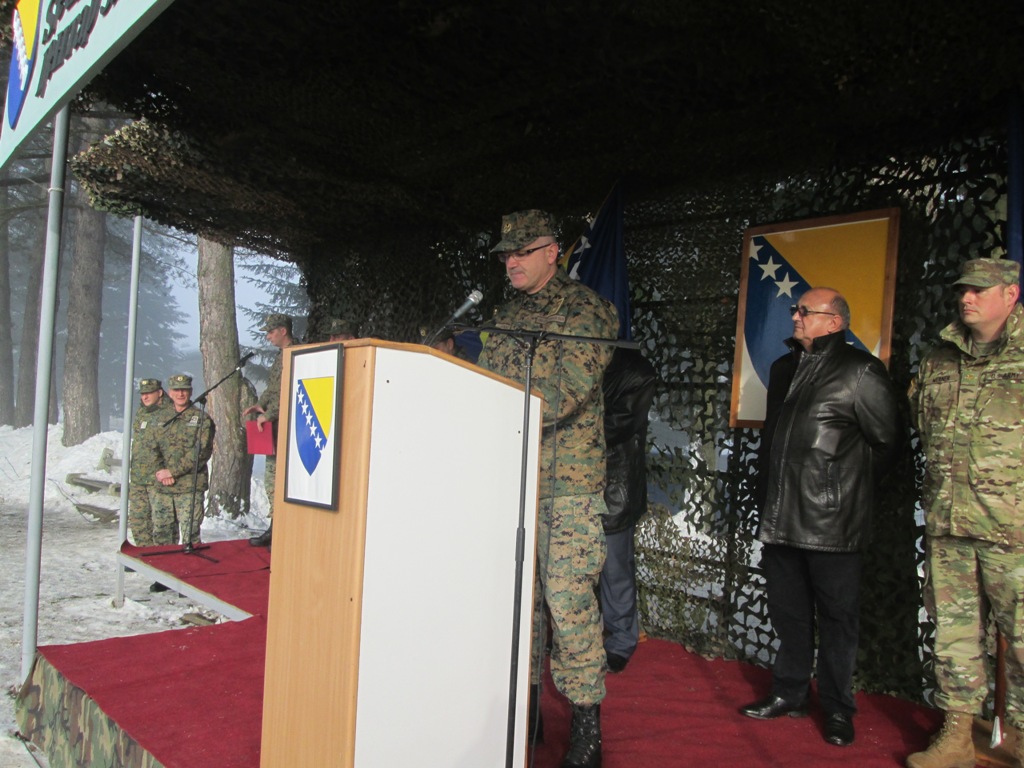 Ceremonija završetka obuke 21. naraštaja kandidata na temeljnoj vojničkoj obuci u Središtu za temeljnu obuku Pazarić
