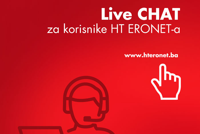PRVI OD TELEKOMA U BiH: Live chat za korisnike HT ERONET-a