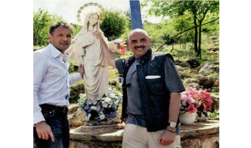 FOTO-VIDEO IZ 2009. GODINE Siniša Mihajlović u Međugorju