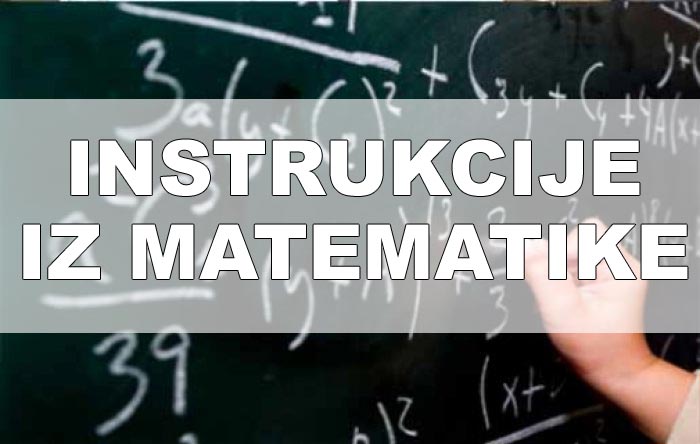 Instrukcije iz matematike