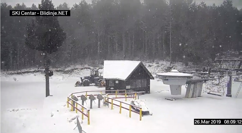 Stiglo zahlađenje: Na Blidinju pao snijeg