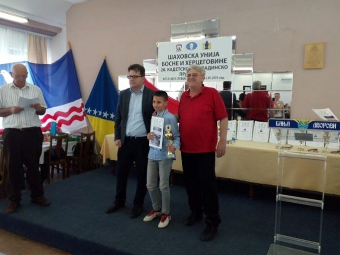 Šahist Borna Pehar kadetski prvak BiH