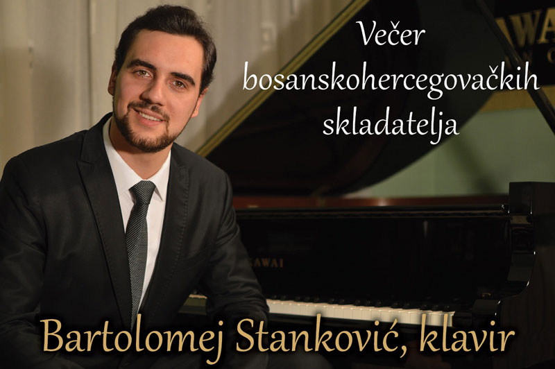 Klavirski koncert Bartolomejevo putovanje večras u velikoj dvorani Kosače