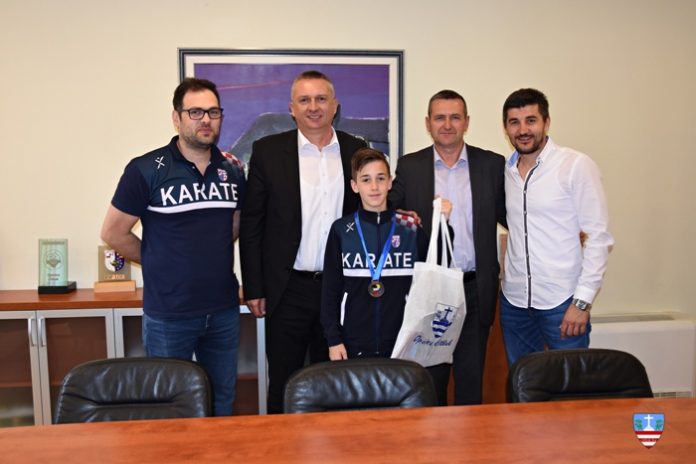 Načelnik Marin Radišić primio u posjet karataša Danu Juričića