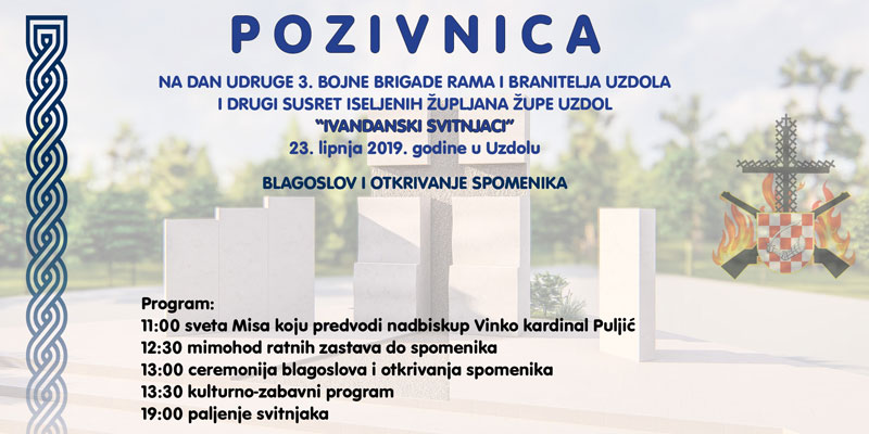 UZDOL: Otkrivanje spomenika palim braniteljima među kojima su i četiri Brotnjaka