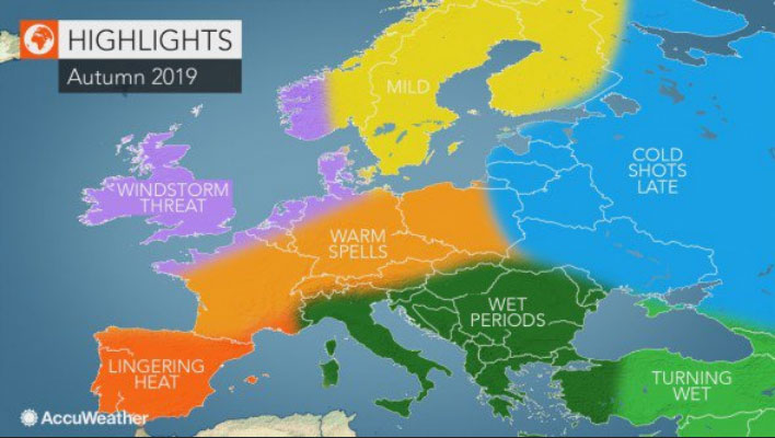 Accuweather objavio sezonsku prognozu za predstojeću jesen