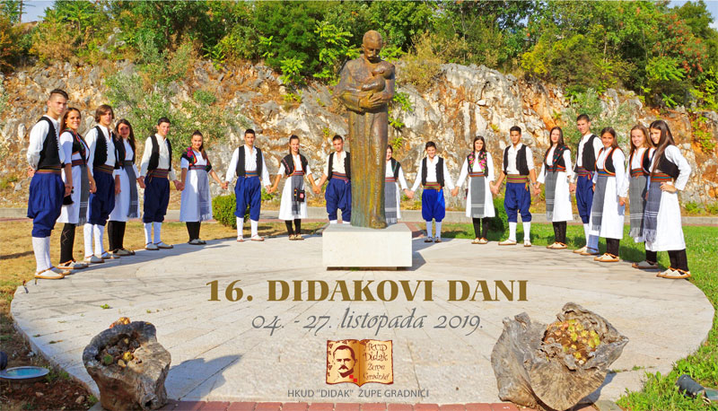 16. Didakovi dani započinju u petak 4. listopada