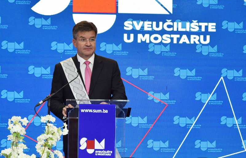 Miroslav Lajčák promoviran za počasnog doktora na Sveučilištu u Mostaru