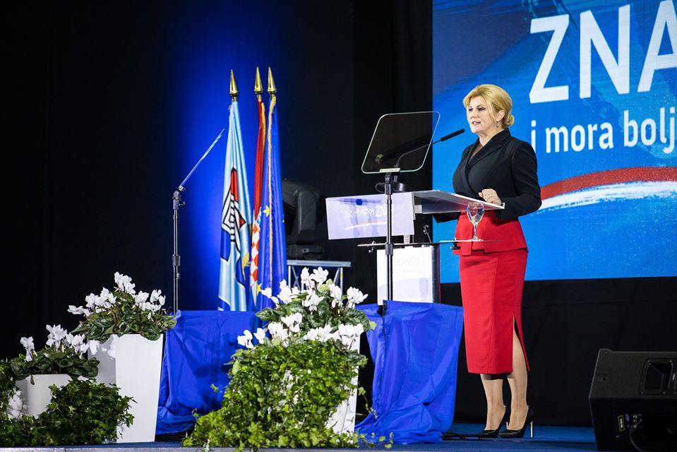 Predsjednica. Jer Hrvatska zna!