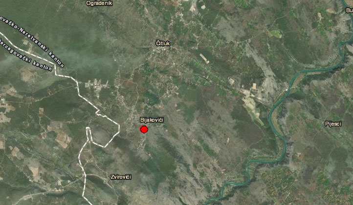 Hercegovina se ponovno tresla: Epicentar u Bijakovićima