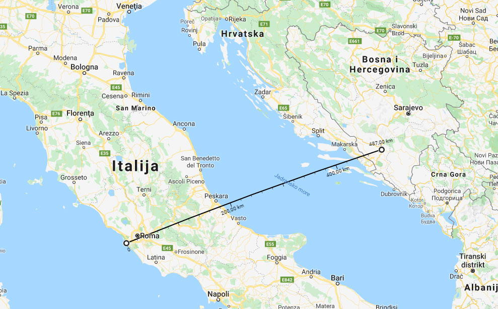 Svakog ponedjeljka zrakoplovom iz Mostara do Rima za 55 €