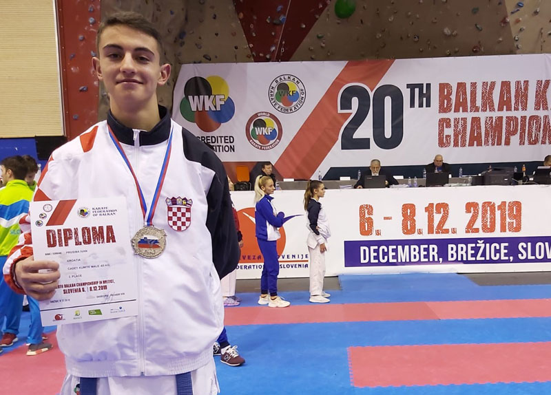 Karate: Ivan Niko Prusina viceprvak Balkana