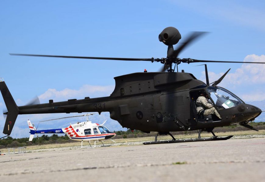 U more pao helikopter Kiowa Warrior u vlasništvu Ministarstva obrane RH