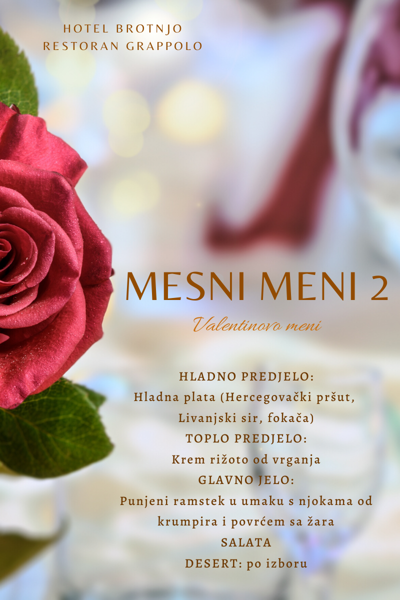 Valentinovo u Hotelu Brotnjo 