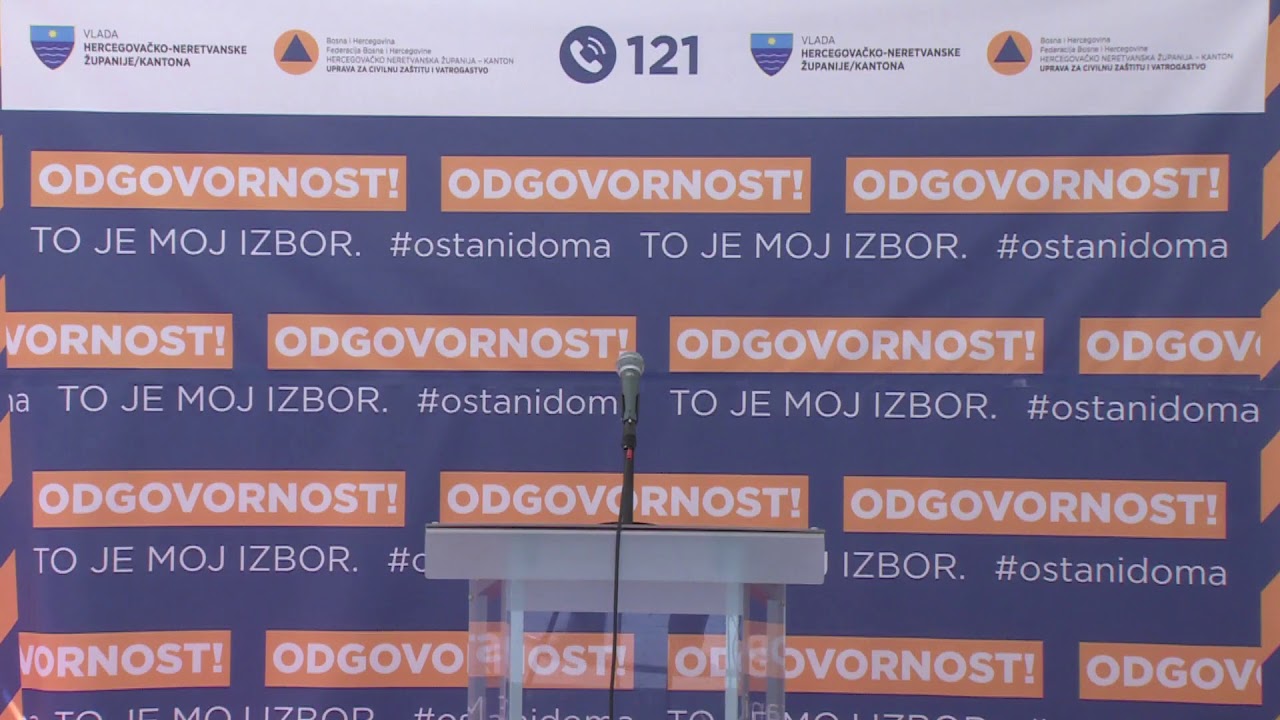 VIDEO Prijenos koferencije za medije Stožera civilne zaštite HNŽ