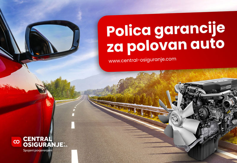 Polica garancije 12 mjeseci na dijelove i uređaje za polovan auto