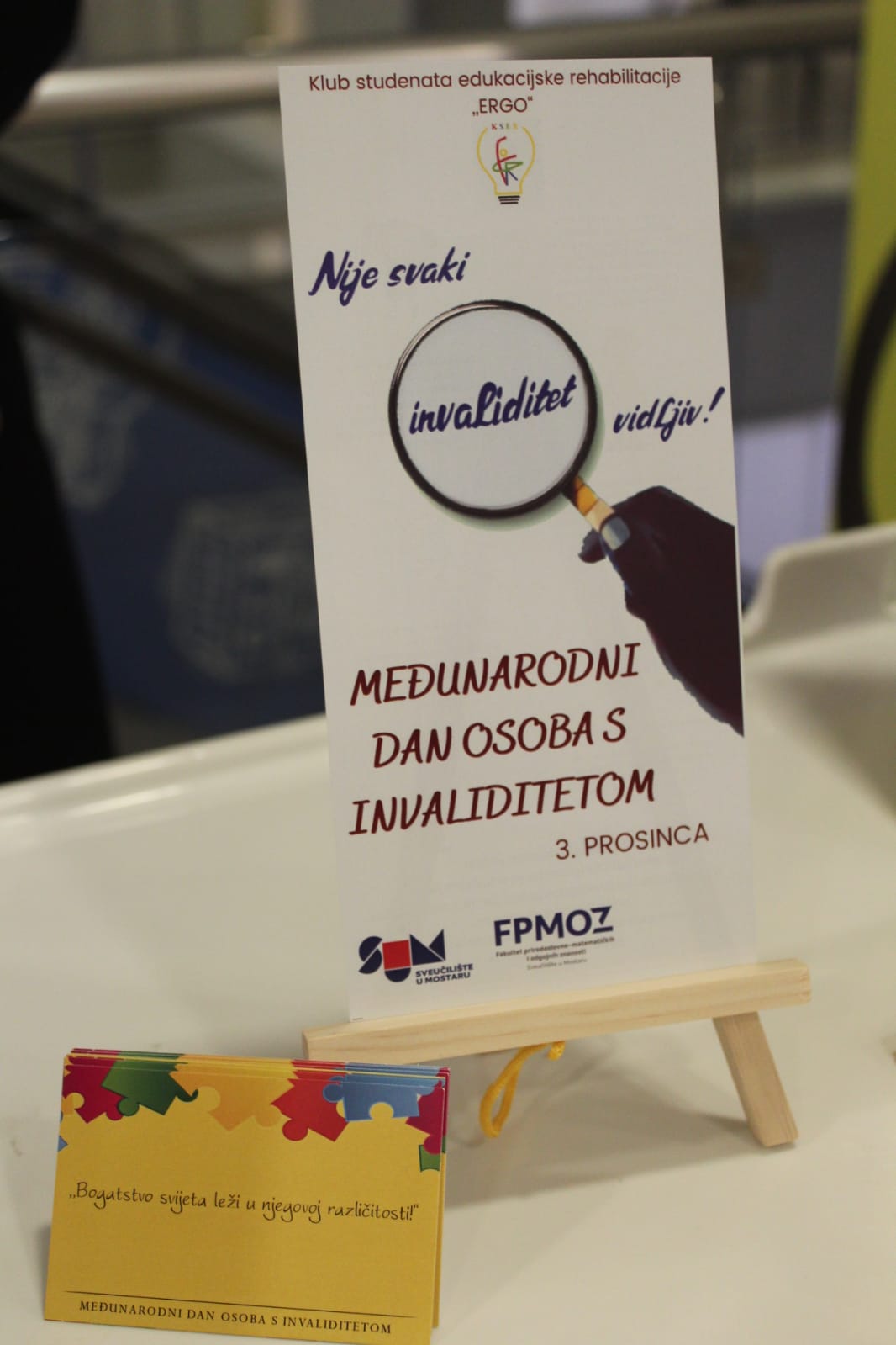FOTO: U organizaciji Kluba studenata edukacijske rehabilitacije „ERGO“ i u Čitluku obilježen Međunarodni dan osoba s invaliditetom