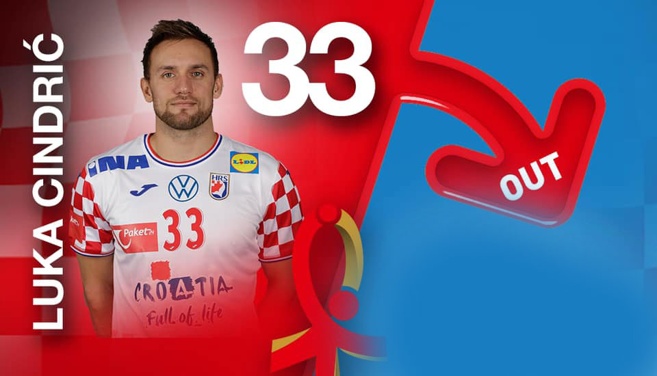 Hrvatska uoči druge utakmice ostala bez važnog igrača