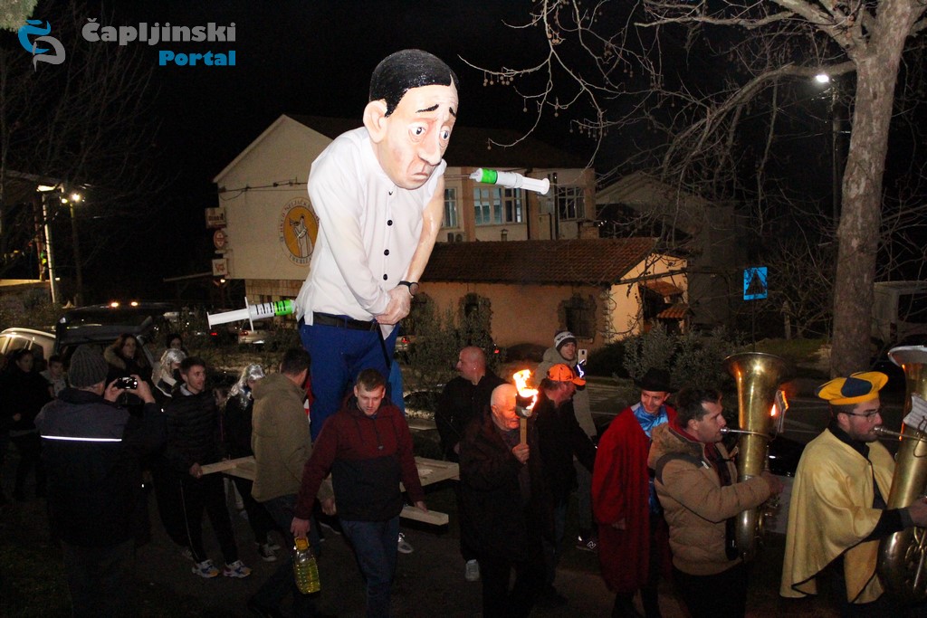 FOTO | Spaljivanjem Marka Krnjevala završeni Pokladni dani Trebižat – Čapljina 2021.