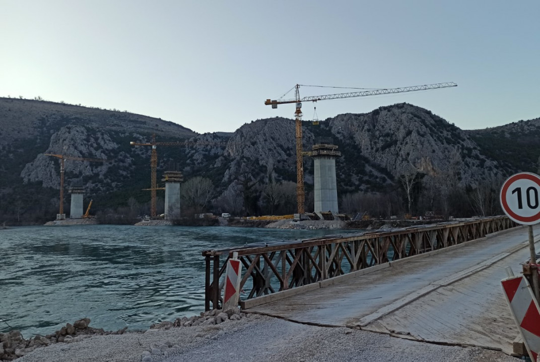 Radovi na izgradnji mosta Počitelj u punom jeku